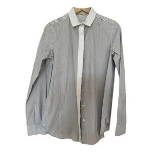 Celine Blue Striped Cotton Shirt